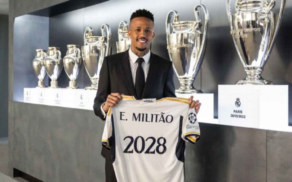 EDER MILITAO GIA HẠN HỢP ĐỒNG VỚI REAL MADRID ĐẾN 2028