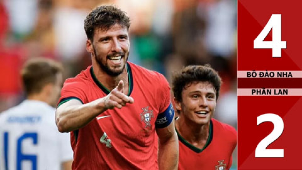 Portugal 4-2 Finland: Không Ronaldo, Fernandes tỏa sáng