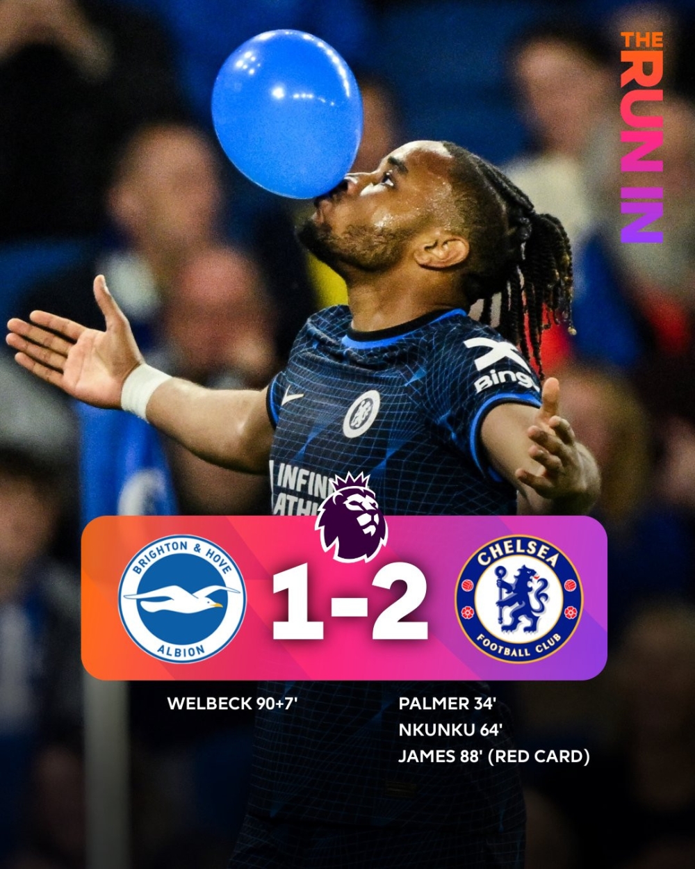 Kết quả Chelsea Chiến Thắng Brighton 2-1, Xây Dựng Chắc Chắn Vị Trí Thứ
